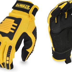 DEWALT DPG781 - Guante de trabajo mecánico de rendimiento con protección contra impactos TPR y agarre antideslizante, grande (1 par)