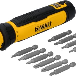 DEWALT - Destornillador inalámbrico con control FLEXDRIVE y puntas de destornillador (DWHT66719)