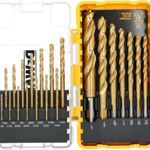 DEWALT DW1361 Juego de 21 brocas de titanio PP