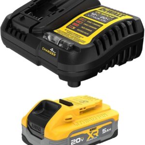 DEWALT Powerstack - Kit de Arranque de batería de 20 V máximo, Recargable, 5 Ah, Iones de Litio (DCBP520C)
