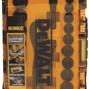 DEWALT Tough Box, Juego de dados 23 piezas, 3/8 pulgadas DWMT74738