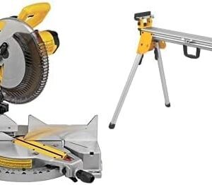 DEWALT DWS715 15-Amp 12" Single Bevel Compound Miter Saw + DEWALT DWX724 Compact Miter Saw Stand