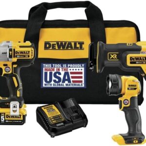 DEWALT Kit combinado de taladro inalámbrico MAX* XR de 20 V, 4 herramientas (DCK494P2)