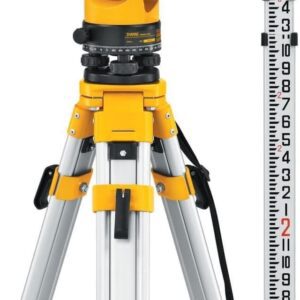 DEWALT DW092PK 20X Paquete de nivel de tránsito con trípode, varilla y estuche de transporte