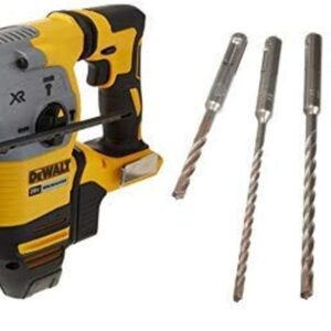 DEWALT Rotomartillo Inalámbrico SDS Plus 1-1/8 Pulgadas 20V MAX* XR DCH293B + DEWALT DW5470 Juego 5Pieza Brocas Carburo Sds Plus