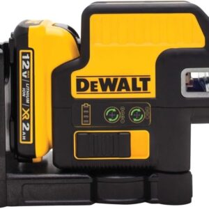 DEWALT - Nivel láser de 12 V máximo, láser de 5 puntos y láser de línea cruzada, verde (DW0825LG)