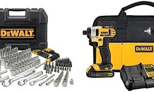Dewalt - Juego de herramientas mecánicas + DEWALT Kit Taladro Atornillador y Llave de Impacto Inalámbrico 20V MAX* DCK240C2