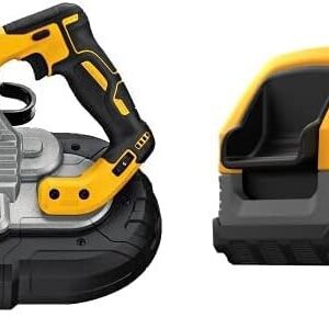 DeWalt DCS374B Sierra de banda de corte profundo máximo de 20 V + DEWALT Batería Compacta Powerstack 20V DCBP034-B3