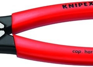 Knipex 09 11 240 SBA Alicates de lineman de apalancamiento ultra alto de 9.5 pulgadas con extractor de cinta de pescado y crimpadora
