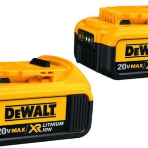 DeWALT DCB204 Batería recargable - (4000 mAh, Ión de litio, 20 V, Negro, Amarillo, 2 piezas)