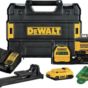 DEWALT - Kit de nivel láser de 20 V/12 V, 3 x 360, verde (DCLE34030G)