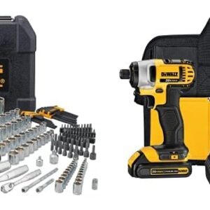 Dewalt Juego de herramientas mecánicas + Kit Taladro Atornillador y Llave de Impacto Inalámbrico 20V MAX* DCK240C2