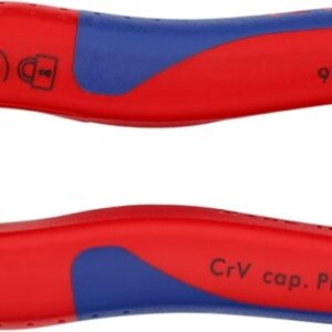 Knipex Pinza Cortacable para Acero 7.6, Dos Perfiles de Ponchado con Muelle de Apertura, Mangos Ergonómicos, 190 mm