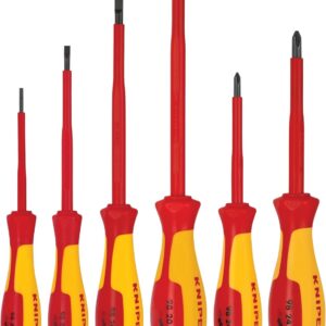 Knipex - Juego de destornilladores de 6 piezas, aislamiento de 1000 V (9K989833US)