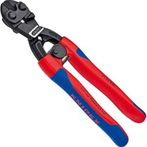 Knipex 71 32 200 SB Cortador con muesca CoBolt, color Negro, 200 mm