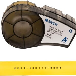 Brady M21-375-C-342-YL Cartridge, B342 Permasleeve Material, .375" W x 7' L, Yellow