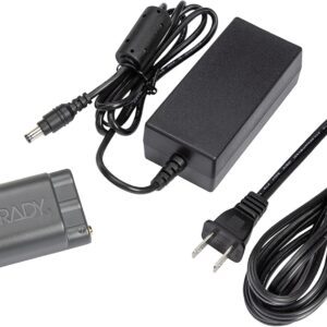 Brady M210 - Kit de alimentación de Accesorios para Impresora de Iones de Litio y Adaptador de CA (M210-PWR-KIT). para Uso con impresoras M210, M210-LAB, y BMP21-PLUS, Negro, Grande