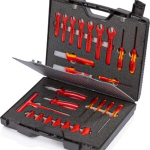 KNIPEX - Kit de herramientas estándar de 26 piezas, aislamiento de 1000 V
