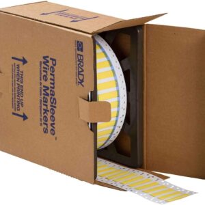 Brady 132442 PermaSleeve Wire Marking Sleeves, 1.500" Width x 0.439" Height