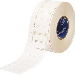 Brady HSNX-800-2-WT 2" Width x 0.8" Height, B-508 Nomex, White Cable and Harness Marking Tag (2500 per Roll)
