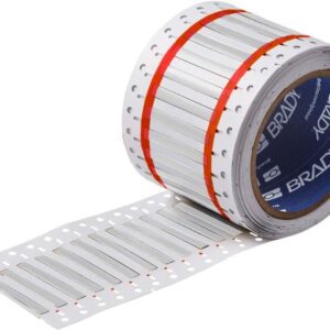 Brady HX-125-2-WT PermaSleeve 1.969" Width x 0.244" Height, B-7642 Heat-Shrink Polyolefin, Matte Finish White Wire Marking Sleeve (2500 per Roll)