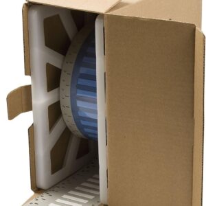 Brady PS-125-2-WT-2 1" Width x 0.235" Height, B-342 Heat-Shrink Polyolefin, Matte Finish White PermaSleeve Wire Marking Sleeve, One-Sided Printable (Pack of 5000)