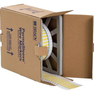 Brady 104698 PermaSleeve fundas para marcar cables, 1.000 pulgadas de ancho x 0.235 pulgadas de alto