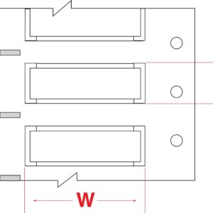 Brady 2HX-375-2-WT PermaSleeve Wire Marking Sleeves, 0.622" Height, 1.969" Width, Polyolefin (B-7642) White (Roll of 1000)