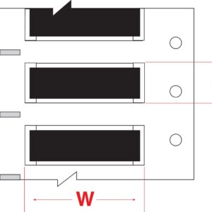 Brady PS-375-2-BK 2" Width x 0.645" Height, B-342 PermaSleeve Heat-Shrink Polyolefin, Black Wire Marking Sleeve (Pack of 1000)