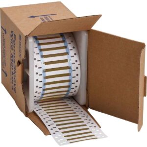 Brady 130348 PermaSleeve Wire Marking Sleeves, 1.000" Width x 0.182" Height