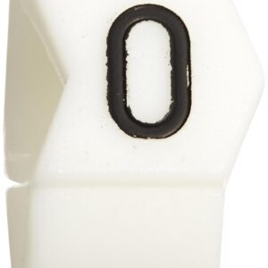 SCN61-O-CAP Black on White, Wire Marker Clip Sleeves (50 Clips)