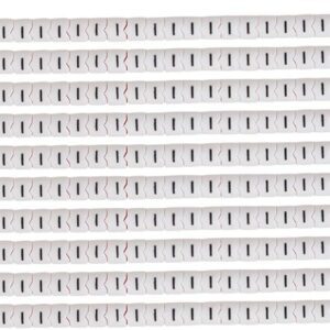 SCN10-I-CAP Black on White, Wire Marker Clip Sleeves (50 Clips)