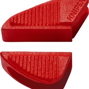 KNIPEX - 86 09 250 V01 Herramientas - Protectores de mandíbula para llave de alicates de 10 pulgadas 86 XX 250 (8609250V01), rojo