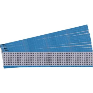 Brady AF-14-PK Aluminum Foil Tape (B-184), Black on Silver, Solid Numbers Wire Marker Card (25 Cards)