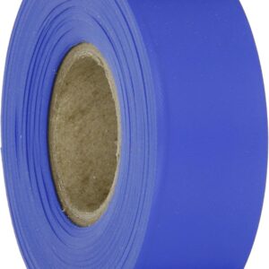 Brady Blue Flagging Tape for Boundaries and Hazardous Areas - Non-Adhesive Tape, 1.188" Width, 300' Length (Pack of 1) - 58345