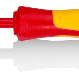 KNIPEX Tools 98 20 25 Destornillador ranurado de 3/32 pulgadas, aislado de 3 pulgadas