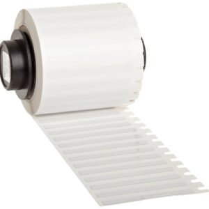 Brady PTL-477 TLS 2200 and TLS PC Link, B-477 Static Dissipative Polyimide, Gloss Finish White Label, Blanco, 1.5"x0.125"