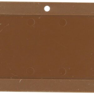 Brady 87710 B-418 1-1/2 pulgadas de alto, 7.6 cm de ancho, plástico, color marrón, rectangular, plástico en blanco