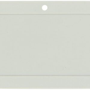 Brady 87698 1-1/2 pulgadas de alto, 3 pulgadas de ancho, plástico B-418, color gris, etiqueta VIP rectangular de plástico en blanco