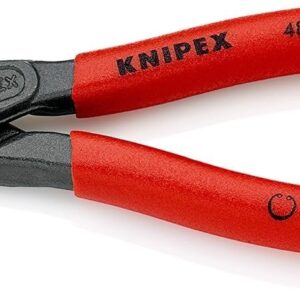 Knipex 48 21 J21 Pinza De Precisión Para Anillos De Retención Para Anillos De Retención Interiores En Taladros Acabado Pavonado 165 Mm