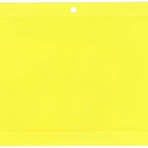 Brady 41923 - Etiqueta VIP rectangular en blanco de 2-1/2 pulgadas de alto, 4 pulgadas de ancho, plástico B-418, color amarillo
