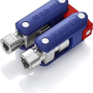 KNIPEX Tools - Llave de gabinete de control de doble junta (001106V03)