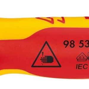 Knipex 98 53 03 Cuchillo Pelacables para Cables Redondos, 170 mm