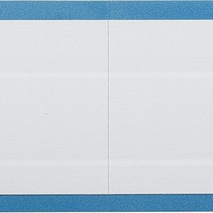 Brady WO-54 2.25 pulgadas de ancho x 2.25 pulgadas de alto, B-500 paño de vinilo reposicionable, etiqueta de calibración blanca en blanco (paquete de 10 tarjetas, 4 por tarjeta)