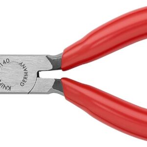 KNIPEX - 25 01 140 Tools - Alicates de punta larga con cortador (2501140), 5.5, rojo