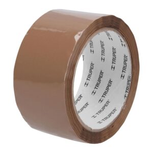 Truper CCA-50, Cinta de empaque canela, 50m, base de agua