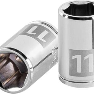 Truper D-1411-M, Dado de 6 puntas mm, 11 mm, cuadro 1/4"