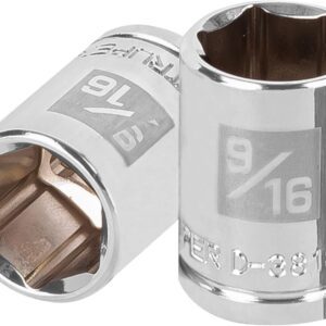 Truper D-3818-H, Dado de 6 puntas, cuadro 3/8", standard, de 9/16"