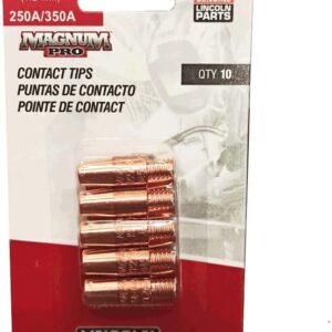 Lincoln Electric KP2744-045 Copper Plus Punta de contacto 350A, .045, paquete de 10