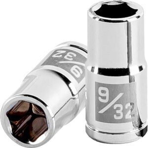 Truper D-1409, Dado de 6 puntas std, 9/32", cuadro 1/4"